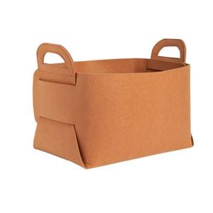 SOGA Medium Coffee Felt Storage Bag