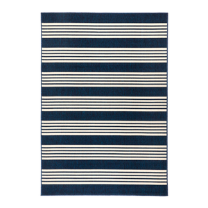 Fab Habitat 200x300cm Blue Stripe Mariona Outdoor Rug