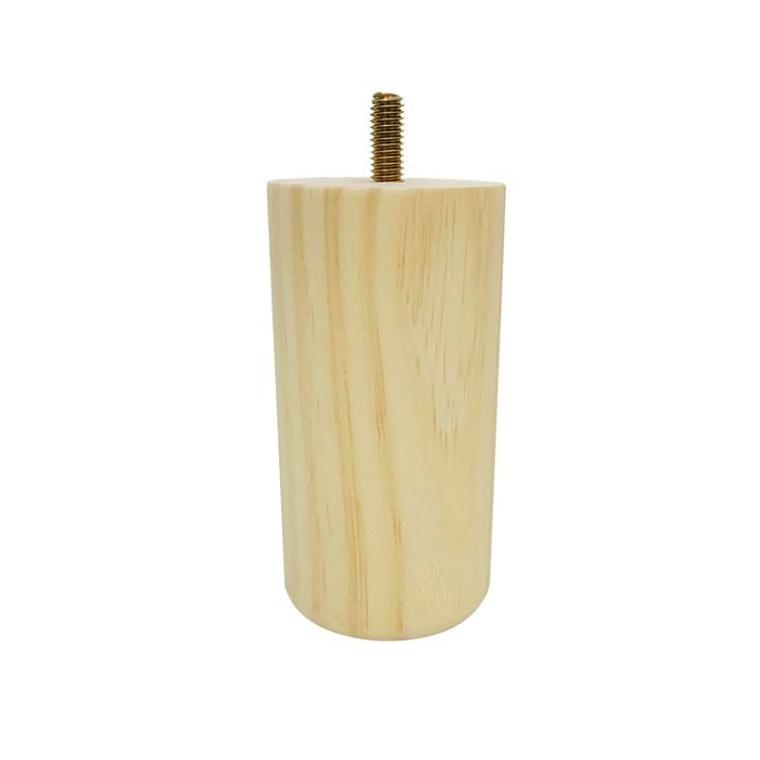 Adoored 125mm Pine Round Furniture Leg