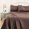LINENOVA 100% Cotton Luxury Soft Sheet Set-Chocolate King Single