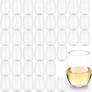 Rowdy Crowd Wine Tumblers Bulk Party 168 Pack 425ml - Unbreakable Tritan Plastic Stemless Dishwasher Safe