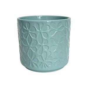 Astin Sinclair 155 x 165mm Green Flower Ceramic Pot
