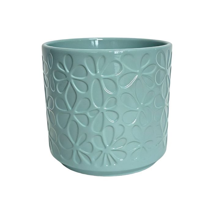 Astin Sinclair 155 x 165mm Green Flower Ceramic Pot