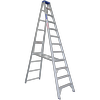 INDALEX 3.7m Industrial Aluminium 150kg Pro Series Single Sided Step Ladder