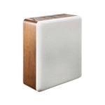 Baccarat Universal Square Marble & Acacia Knife Holder