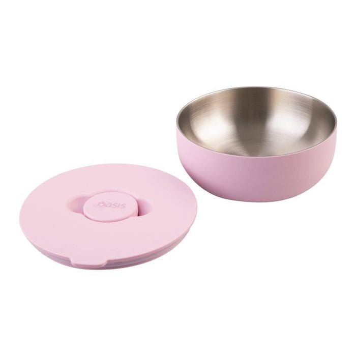 Oasis Stainless Steel Double Wall Insulated Fresh'N'Go Lunch Bowl 950ml