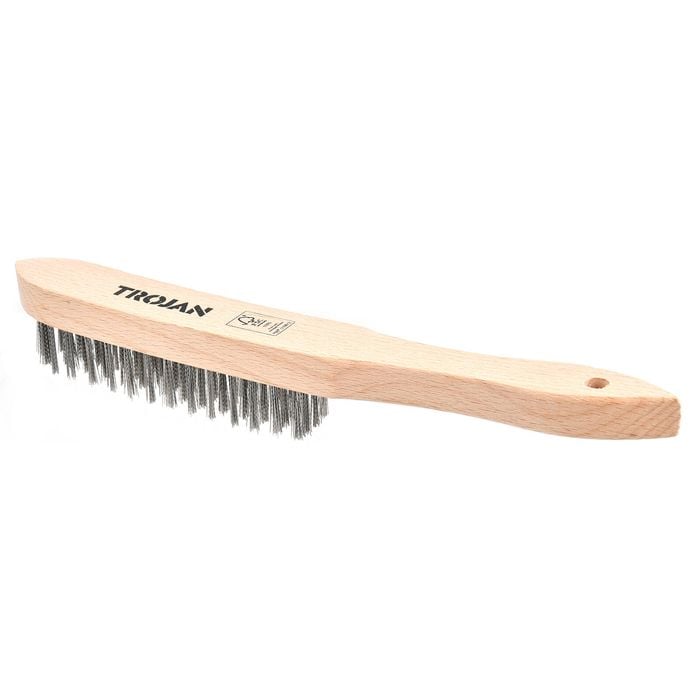 Trojan 4x15 Row Stainless Steel Wire Brush 