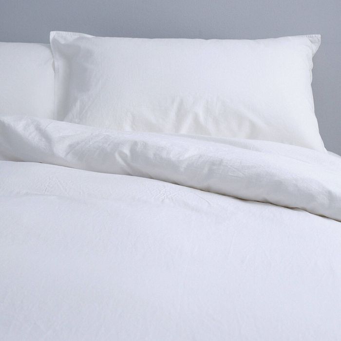 Canningvale Vintage Softwash Size Single 100% Cotton Quilt Cover Set White