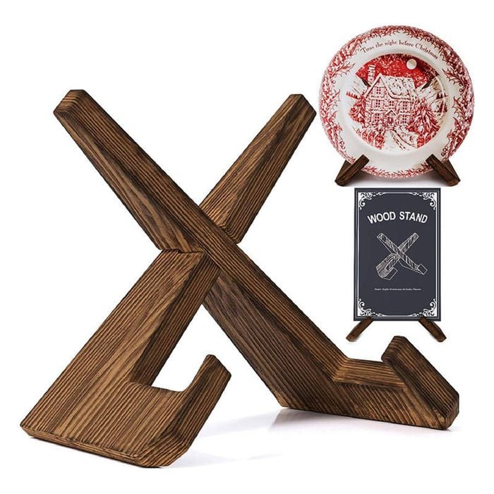 Catzon Cookbook Stand Wooden Hands-Free Recipe Holder