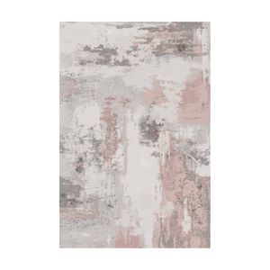 Urban Style Abstract Printed Microfibre Rug Home Decor Pink 160x240cm