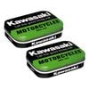 2PK Nostalgic Art 4x6cm Mint Box Metal Tin Kawasaki Motorcycles