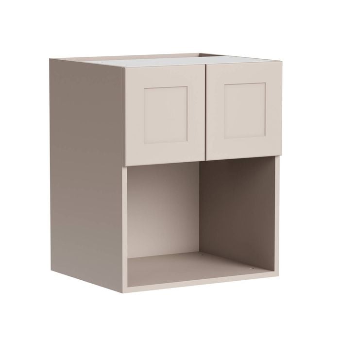 Kaboodle 600mmmm Cannellini Alpine Wall Microwave Cabinet