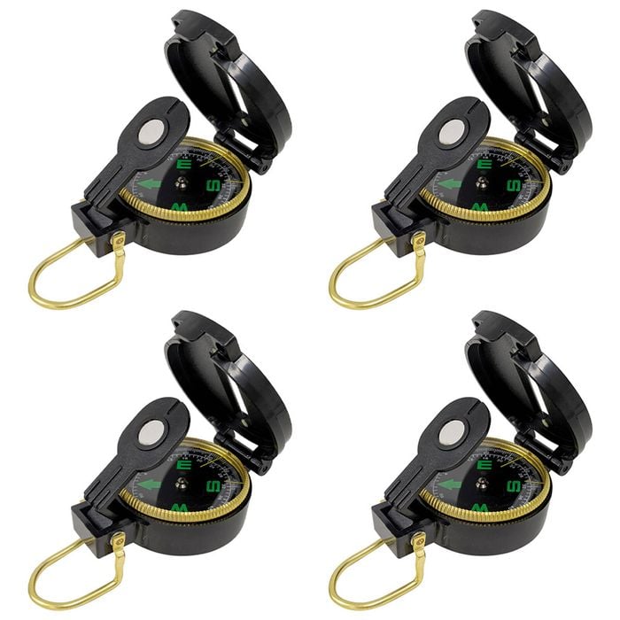 4PK Cockatoo Orienteering Compass On Blister Card Outdoor Camping