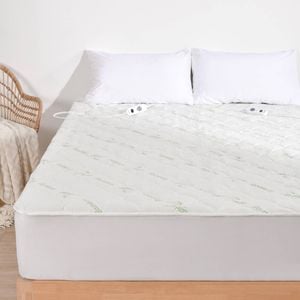 Dreamaker Bamboo Quilted Electric Blanket King | Machine Washable, Extra Comfort & Smooth Feel Fully Fitted Heated Topper