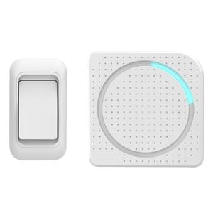 Arlec 150m White Battery Operated Wireless Door Chime
