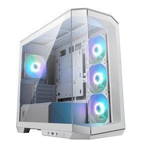 Msi Mag Pano M100r Pz White Micro Atx Case, 1x Usb 3.2, 2x Usb 2.0, 1x Audio, 1x Mic, 4x Pci-e, 2x 2.5', 2x 3.5'