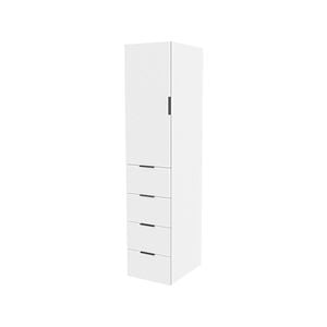 Lugna 2048 x 450 x 580mm White Hanging 4 Drawer 1 Left Hand Door Cabinet