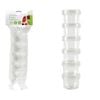 6pc Urban Kitchen 45ml Plastic Containers Twist Stackable - Clear