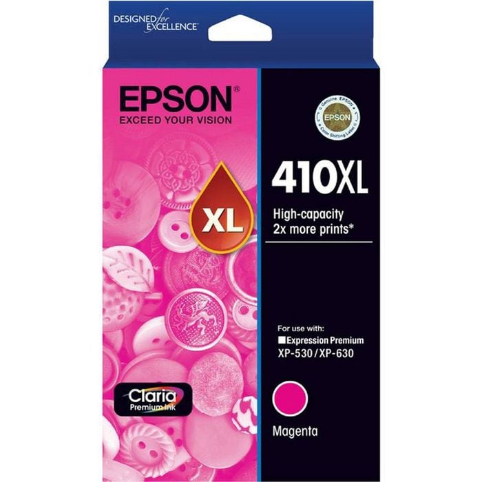 Epson GENUINE Original Epson 410XL Magenta Ink Cartridge Toner XP-530 XP-630 T340392