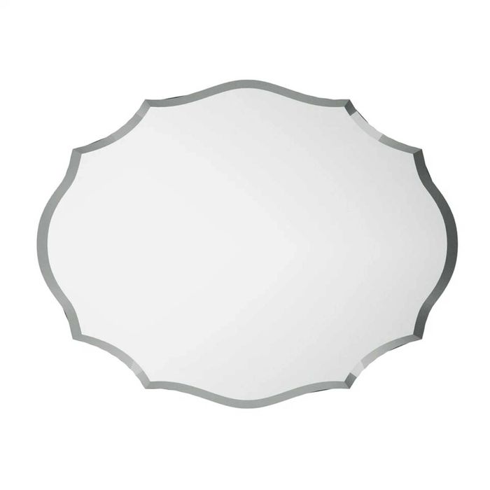 P&P Silver Frameless Emma Wall Art Mirror Medium Size