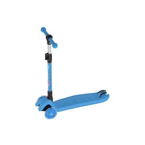 Ufurniture Kids Scooter 4 Adjustable Height with LED Flashing Light Blue