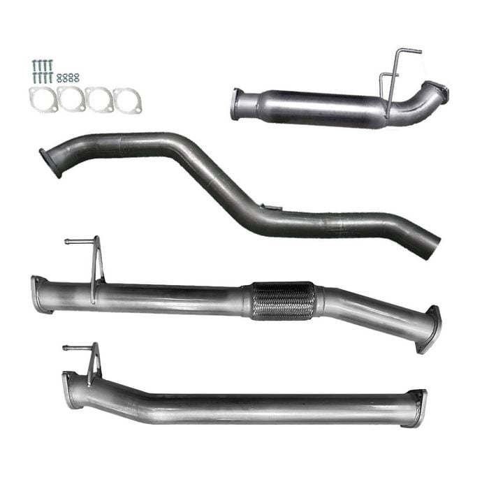 Ignite Exhausts Dpf Back For Mazda Bt50 B30b 3l With High Flow Hotdog/resonator Raw Aluminised Steel