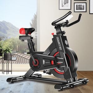 PowerTrain Black IS500 Heavy Flywheel Exercise Spin Bike