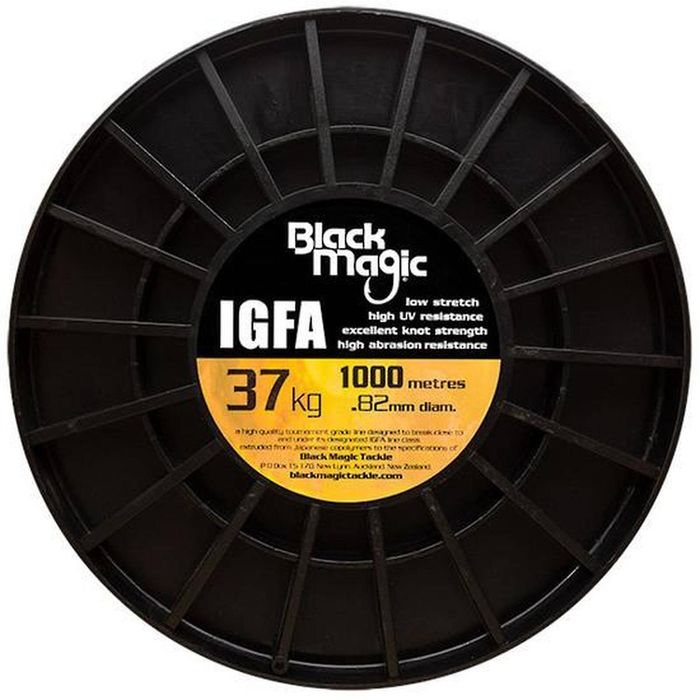 Black Magic 1000m IGFA Hi Viz Yellow Monofilament Line 37Kg
