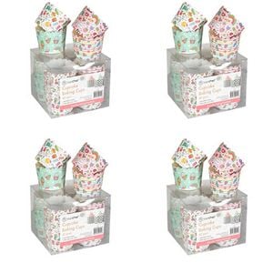4x 40pc Topchef Cupcakes Baking Liner Cups Box Set 4.5cm Assorted