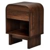 Astin Sinclair 400×300×550mm Jensen Curved Walnut Side Table with Drawer