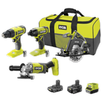 Ryobi 18V ONE+ 4 Piece Kit R18X4C1422B