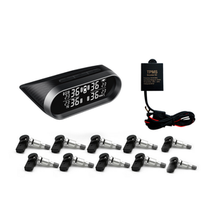 Promata Mata 2 Solar Tyre Pressure Monitor With Carbon Fiber Finish - 10 Internal Sensors - With Booster