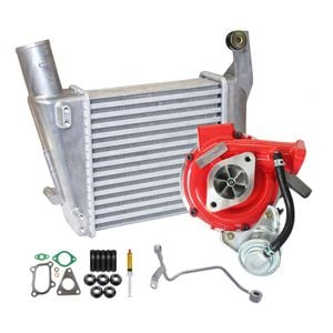 Gen1 High Flow Turbo Charger With 63mm Intercooler And Genuine Oil Feed Pipe For Nissan Navara D22 Yd25 2.5l