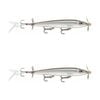 2x Rapala 11cm X Rap Prop Topwater Fishing Lures - Pearl Grey Shiner