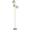 Telbix Turin Modern Standing Floor Lamp Light Metal Khaki Satin