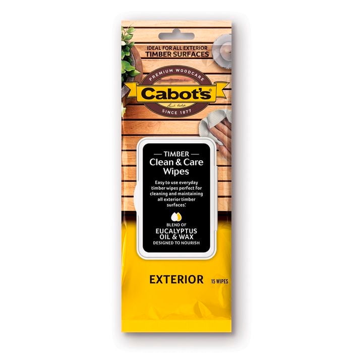 Cabot's Exterior Clean And Care Wipes - 15 Pack