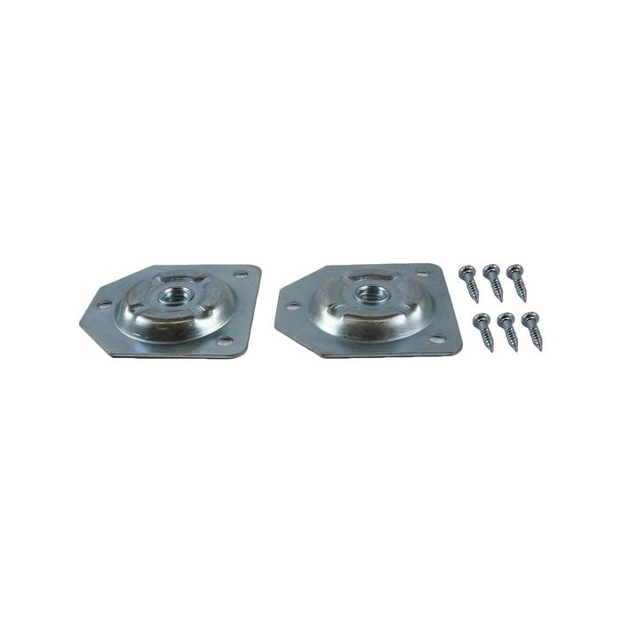 Adoored 3/8" Vertical Leg Plate - 2 Pack