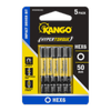 Kango 50mm HEX6 HYPERTORQUE™ Impact Driver Bit - 5 Pack