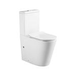 evekare Raised Height Rimless Back To Wall Toilet Suite WELS 4 Star 4.7L/Full