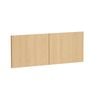 Kaboodle 950mm Oak Latte Modern Overhead Doors - 2 Pack