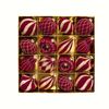 Catzon 16 Pcs Velvet Flocked Christmas Balls 8CM Shatterproof Ornaments for Xmas Tree-Red