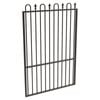 ProtectorAl 800 - 1200 x 1800mm Black Aluminium Loop And Spear Pool Gate With Mid Rail