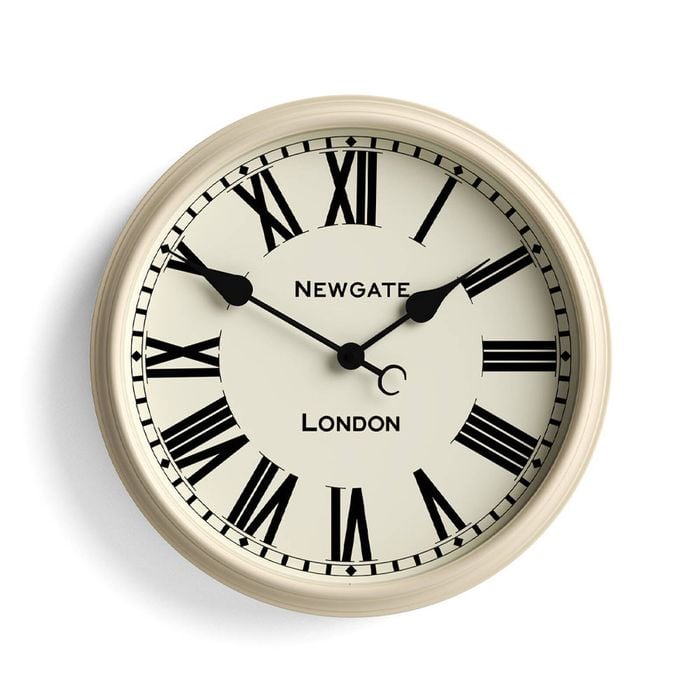 Newgate Spitalfields Wall Clock-vanilla Cream