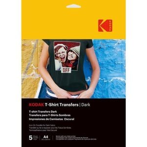 Kodak T-shirt Transfers Dark A4 5 Sheets