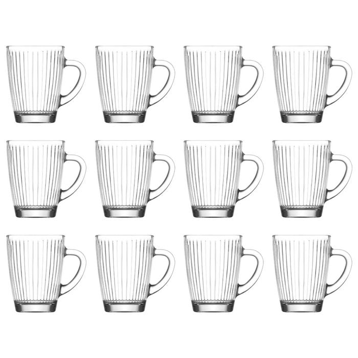 LAV Hestia Glass Mugs - 250ml - Pack of 12