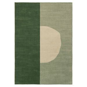 Loopsie-290cm X 200cm-barrio Green And Cream Washable Rug