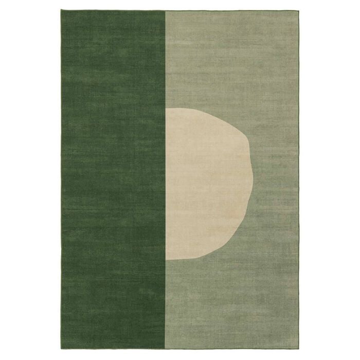 Loopsie-290cm X 200cm-barrio Green And Cream Washable Rug