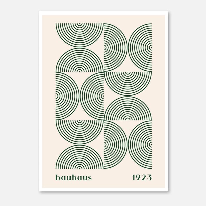 Galrie Bauhaus 1923 Art Print - Stunning Geometric Artwork for Modern Decor, Poster Only, A4 21 x 30cm (8 x 12inch)