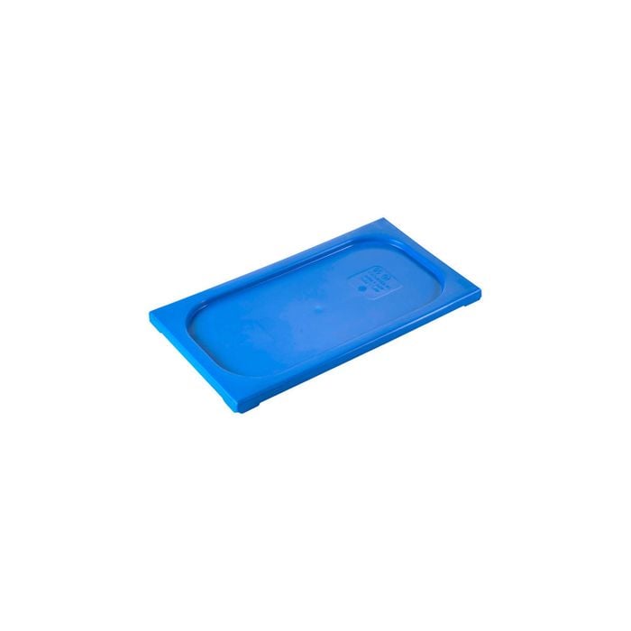 Inox Macel Gastronorm Lid Polypropylene 1/3 Size Blue 325x176x20mm