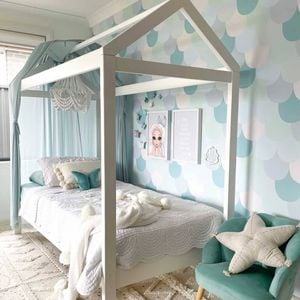 Hide & Seek Kids Hideaway Bed White - Double
